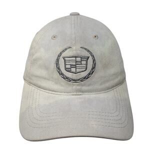Cadillac Slideback Hat Gray One Size Adjustable Embroidered Vent Holes